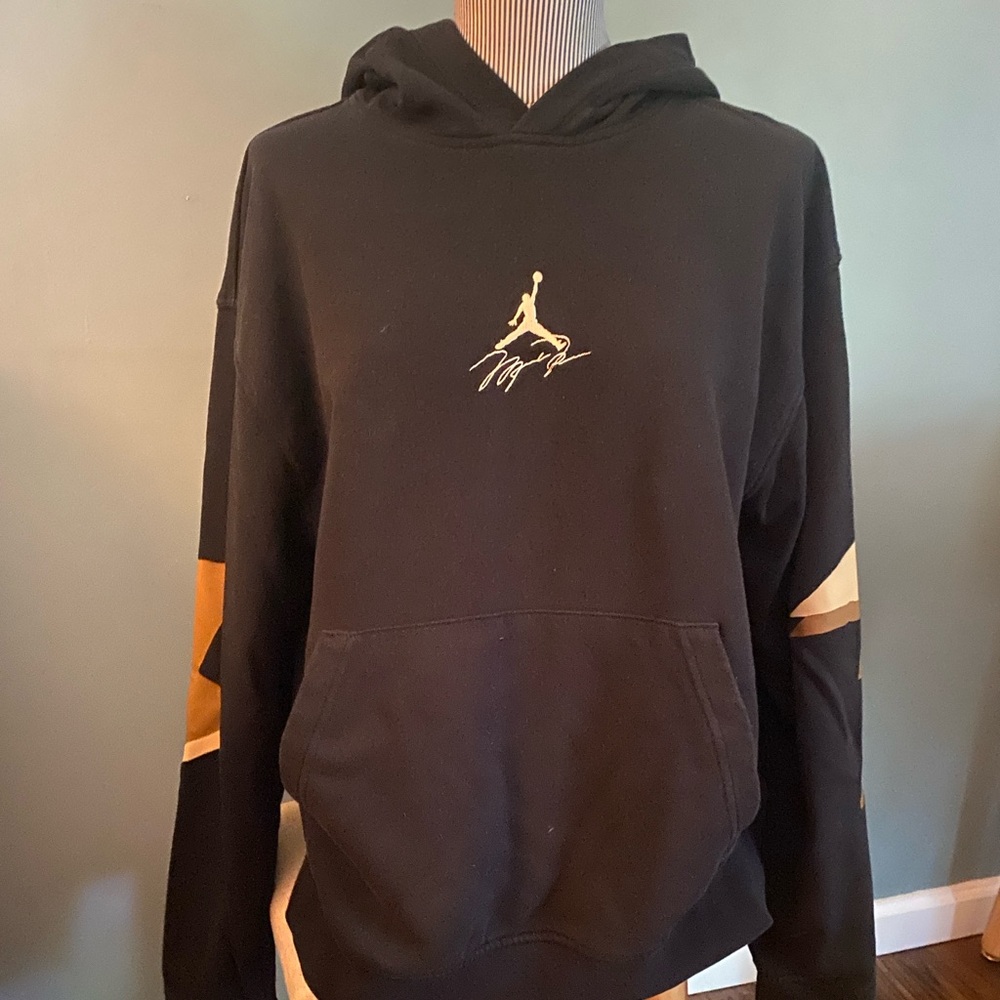 Jordan Black and Gold Men's Sweater
